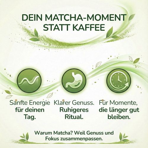100 % fein gemahlene Matcha-Teeblätter aus Grüntee