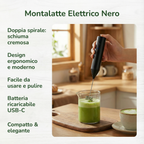 Frullino Elettrico Ricaricable USB-C