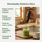 Frullino Elettrico Ricaricable USB-C