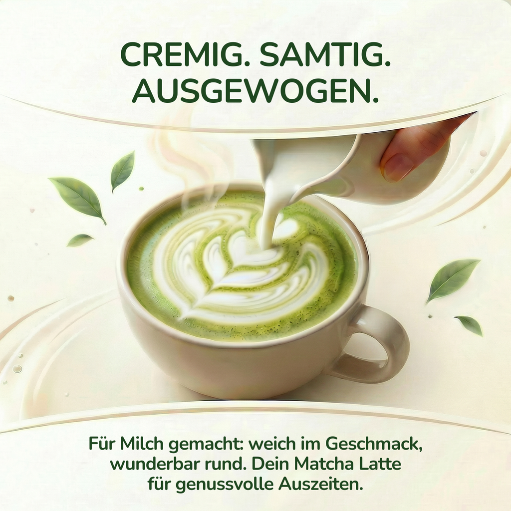 100 % fein gemahlene Matcha-Teeblätter aus Grüntee