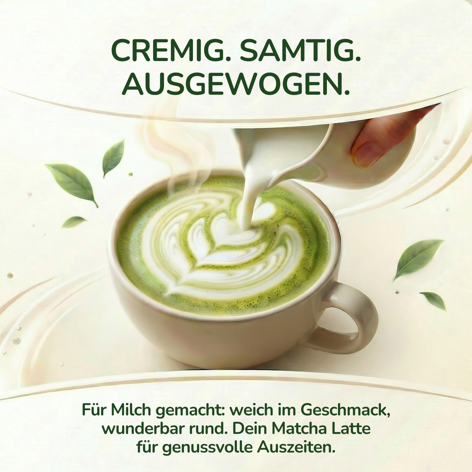 100 % fein gemahlene Matcha-Teeblätter aus Grüntee