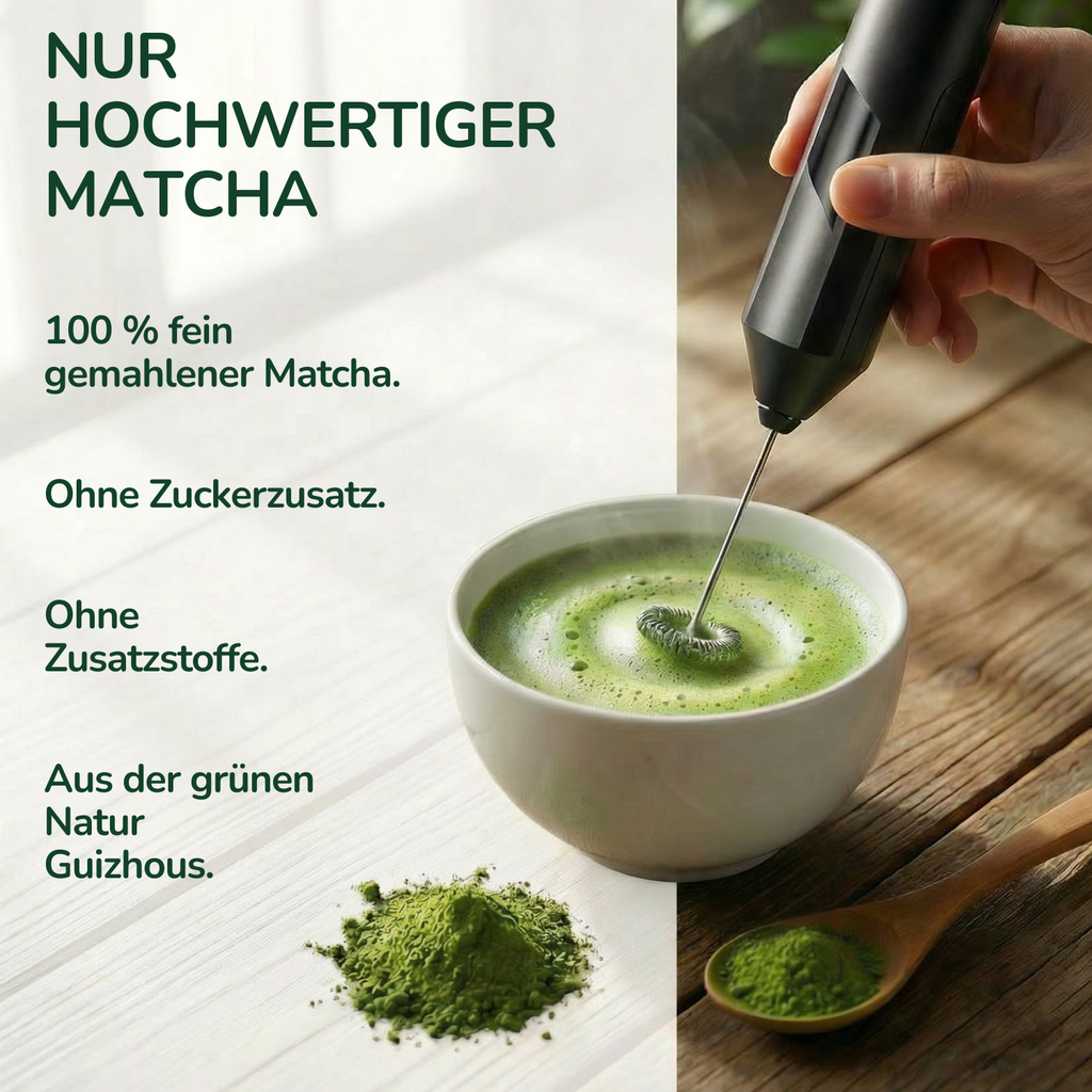 100 % fein gemahlene Matcha-Teeblätter aus Grüntee