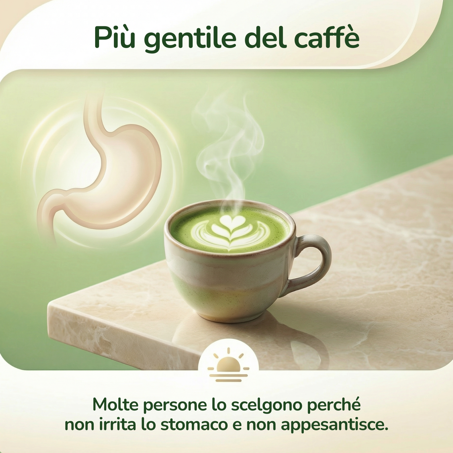 100% di foglie di tè verde Matcha, macinate finemente