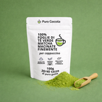 100% Foglie Tè Matcha, Macinate Finemente