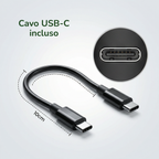 Frullino Elettrico Ricaricable USB-C